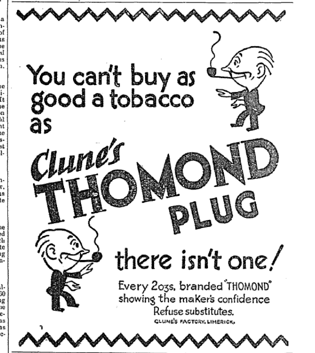 Limerick_C_C's tweet photo. CLUNES VINTAGE ADVERTS OVER 100 YEARS OLD
Date: March 11th 1923
Source: Limerick Leader
If you enjoy this page please consider adding your friends from home and abroad.
#historic #limerickhistory #HistoricLimerick #history #historical #photography #vintage #travelphotography https://t.co/2xrkyPROjw