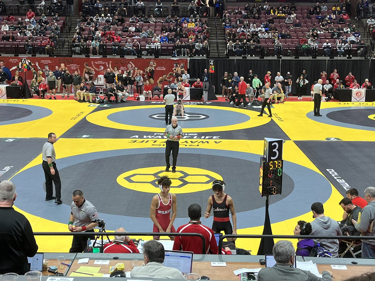 WeAreColerain's tweet photo. Bryce falls in his 2nd match. 

We are so proud of Bryce Sears for all of his accomplishments this season and for representing Colerain High School at the state tournament. 

#WeAreColerain https://t.co/RUILZnTaj7