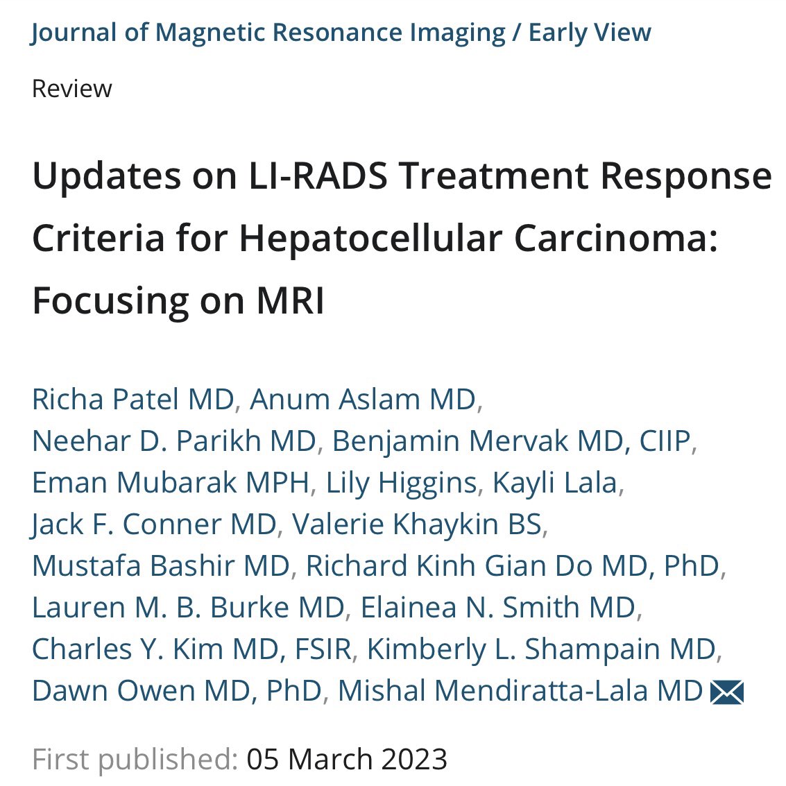 Richa Patel (@richapatelmd) on Twitter photo Need an update on LI-RADS treatment response functionality on MRI? Look no further, it’s here!🌟 <a href="/aslam_anum/">Anum Aslam, MD</a> @NDP1001 @bmervakMD <a href="/EmanMubarak19/">Eman Mubarak</a> <a href="/ValerieKhaykin/">Valerie Khaykin</a> <a href="/DrRichardDo/">Richard K.G. Do</a> <a href="/elainea_smith/">Elainea Smith</a> <a href="/charlesykimMD/">Charles Kim MD</a> <a href="/KimShampainMD/">Kimberly Shampain</a> <a href="/MishalLala/">Mishal Mendiratta-Lala</a> <a href="/jmri_ismrm/">JMRI</a> Need an update on LI-RADS treatment response functionality on MRI? Look no further, it’s here!🌟 <a href="/aslam_anum/">Anum Aslam, MD</a> @NDP1001 @bmervakMD <a href="/EmanMubarak19/">Eman Mubarak</a> <a href="/ValerieKhaykin/">Valerie Khaykin</a> <a href="/DrRichardDo/">Richard K.G. Do</a> <a href="/elainea_smith/">Elainea Smith</a> <a href="/charlesykimMD/">Charles Kim MD</a> <a href="/KimShampainMD/">Kimberly Shampain</a> <a href="/MishalLala/">Mishal Mendiratta-Lala</a> <a href="/jmri_ismrm/">JMRI</a>