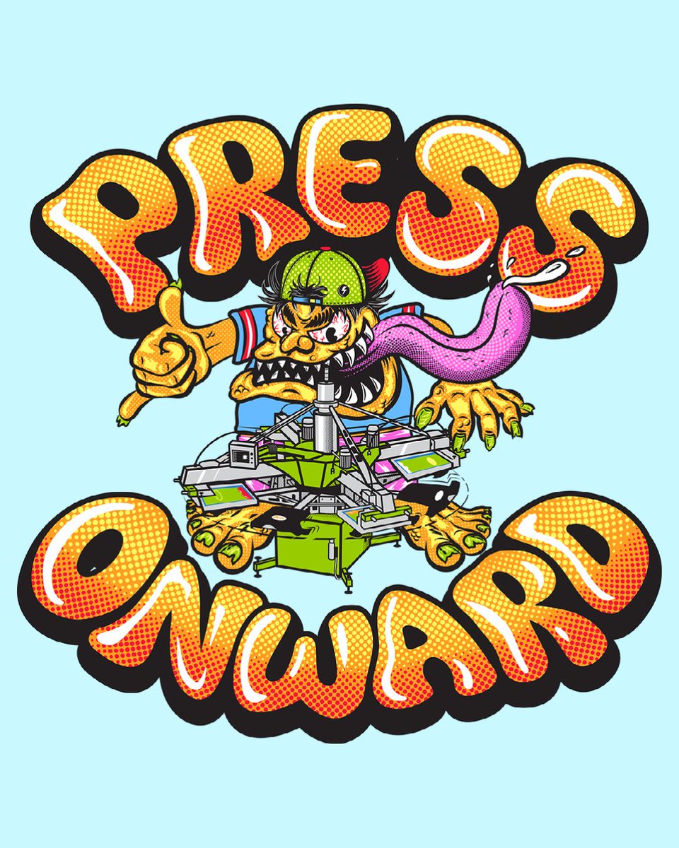 yetibite's tweet photo. Fun screen press monster vector illustrations from last year I completely forgot I whipped up. Maybe a cool die-cut sticker or something? 

#halftones #monster #illustration #screenprinting #printingpress #silkscreen #autopress #yetibite #graphicdesign #vectorillustration https://t.co/HEsmShIJS0