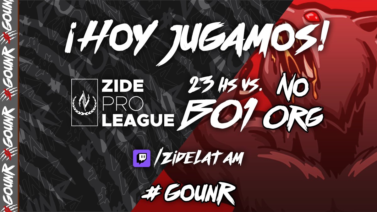¡VIERNES DE UNR!
Seguimos jugando en la #ZideProLeague de <a href="/ZideLatam/">Zide Latam ▶</a> y que menor manera de terminar el viernes que viendo al oso.
⚔️ #NoOrg
⏰ 23hs 🇦🇷🇺🇾🇨🇱🇵🇾
📺 twitch.tv/zidelatam
¡A buscar la W para acercarnos al primer puesto del grupo!
Los esperamos en el chat.
#GoUNR2023