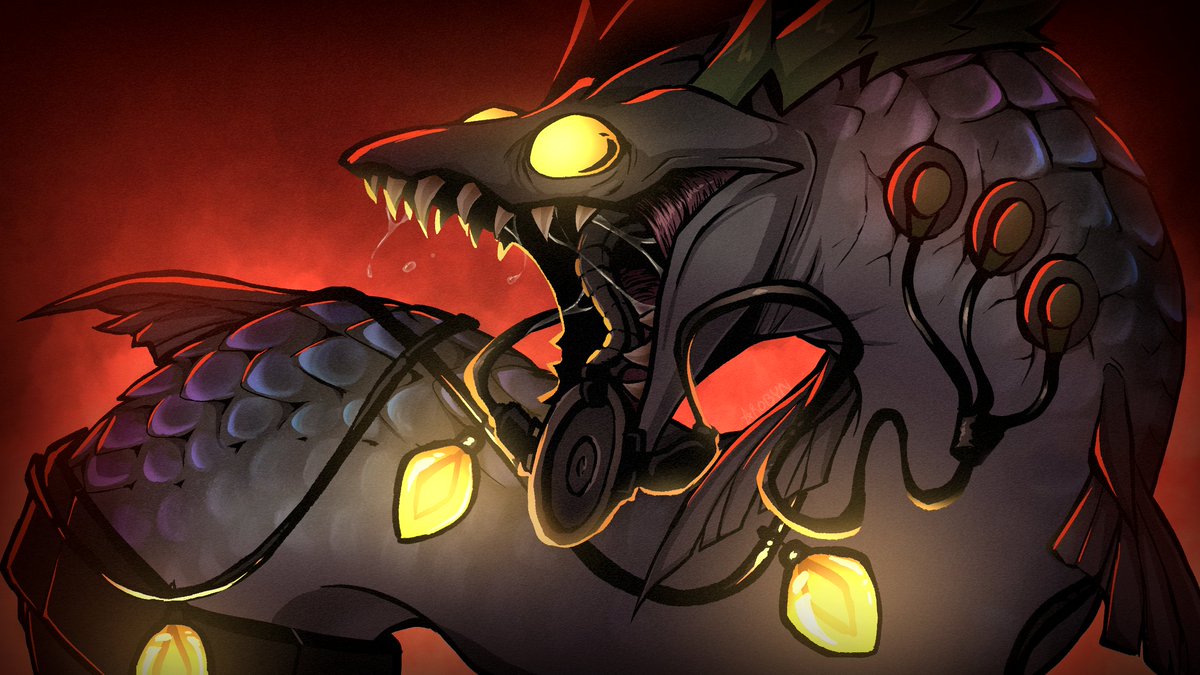 Robyn_Wraith's tweet photo. [Fan Art] HORRORBOROS 🔶🔶🔶
#Splatoon3 #SalmonRun https://t.co/iiOWuyZnQG
