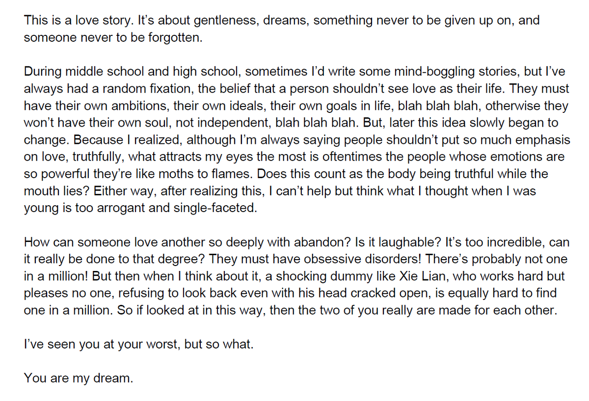 camilikha's tweet image. it's like people forget that mxtx wrote this in the post script. like it's very much intentional