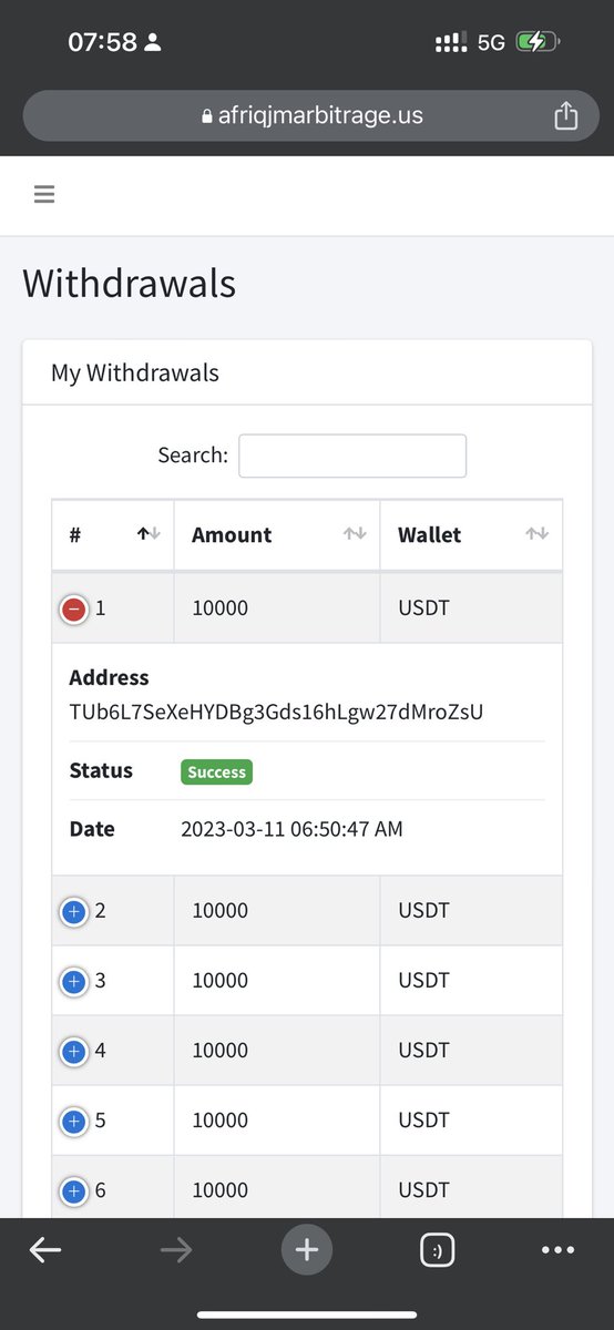 STILL LOOKING AT THE WITHDRAWAL SPEED IN AAS THAT RUN WITHIN 1 SECOND TO ANY EXCHANGE OF UR CHOICE 
AAS IS THE FIRST ARBITRAGE SYSTEM TO TRADE IN MILLISECONDS 
#DEPOSITSPEEDINMILLISECONDS
#WITHDRAWALSPEEDINMILLISECONS
#TRADINGSPEEDINMILLISECONS
AAS THE GAME CHANGER