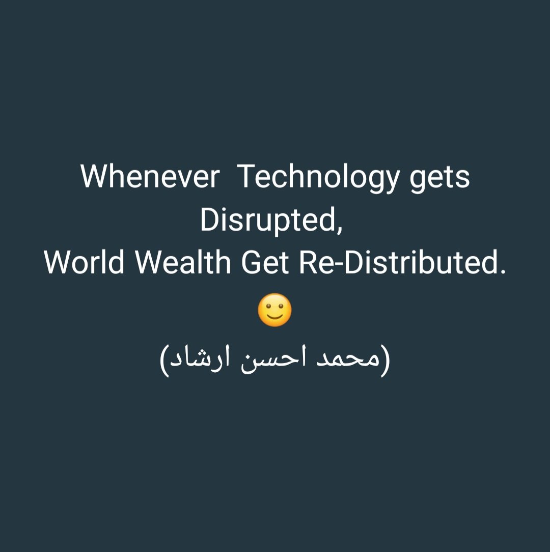 ehsanpro94's tweet image. Whenever  Technology gets Disrupted, 
World Wealth Get redistributed.

(محمد احسن ارشاد)

#technology #ChatGPT #nokia #Artificial_Intelligence #programming