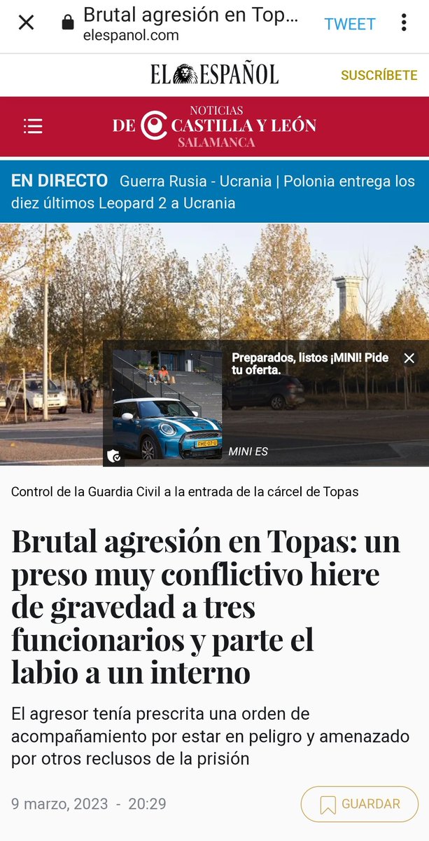 Dartio3's tweet photo. @espartano9999 Pregunta para #OrtizDimision d @IIPPGob y #MarlaskaDimision: q hacía régimen vida normal preso violento q ya agredió #funcionariosdeprisiones en #Topas⁉️director #sosprisiones #Bonxe tendría q responder penal y disciplinariamente x grave agresión sufrió #funcionariodeprisiones⁉️ https://t.co/12u0Opqrmj