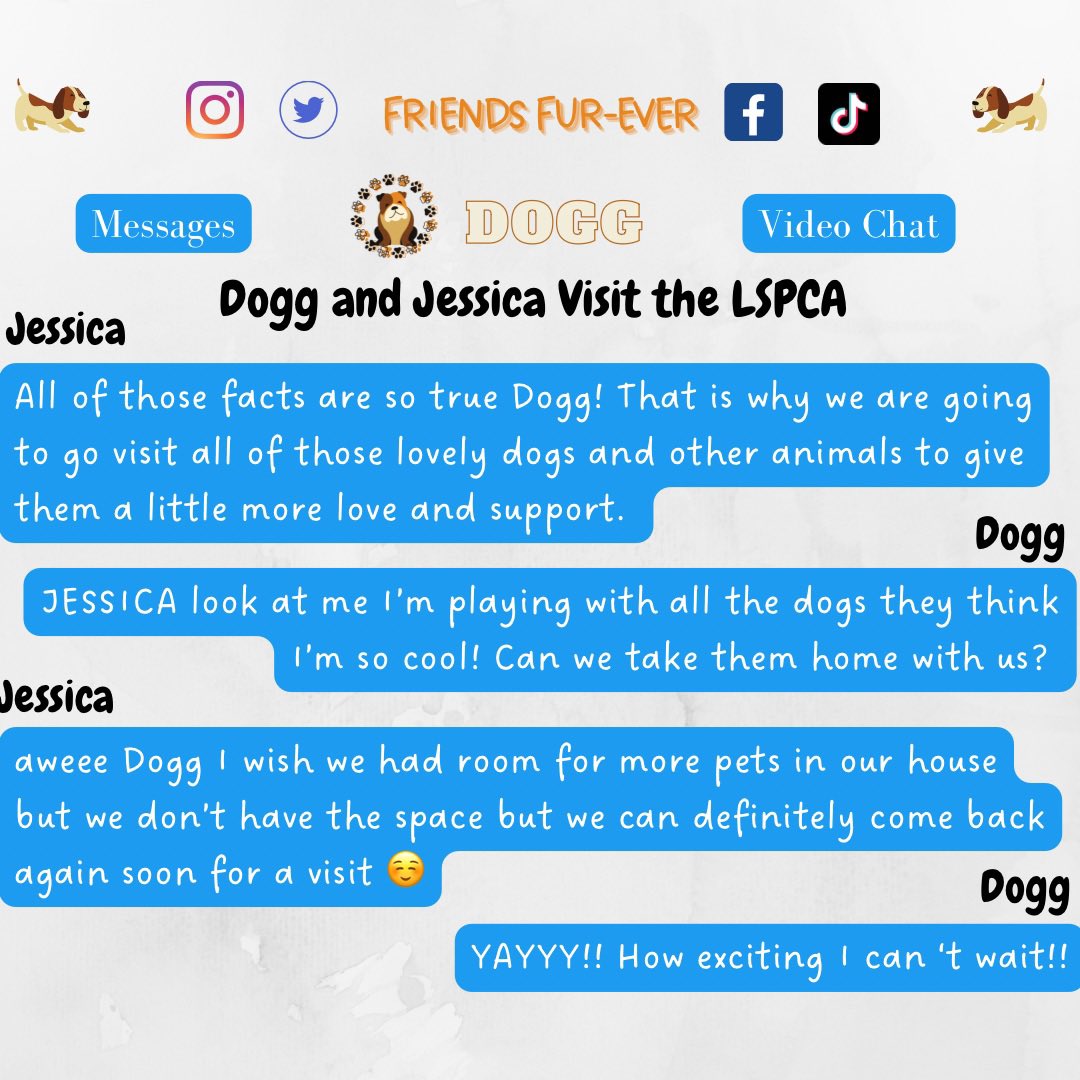 Friendsfurver22's tweet photo. 🐶Dogg Texts: Dogg and Jessica visit the LSPCA🐶 #dogpound #giveback #community #dog #trending #smallaccounts #lspca #texts https://t.co/NuV2fbllwr