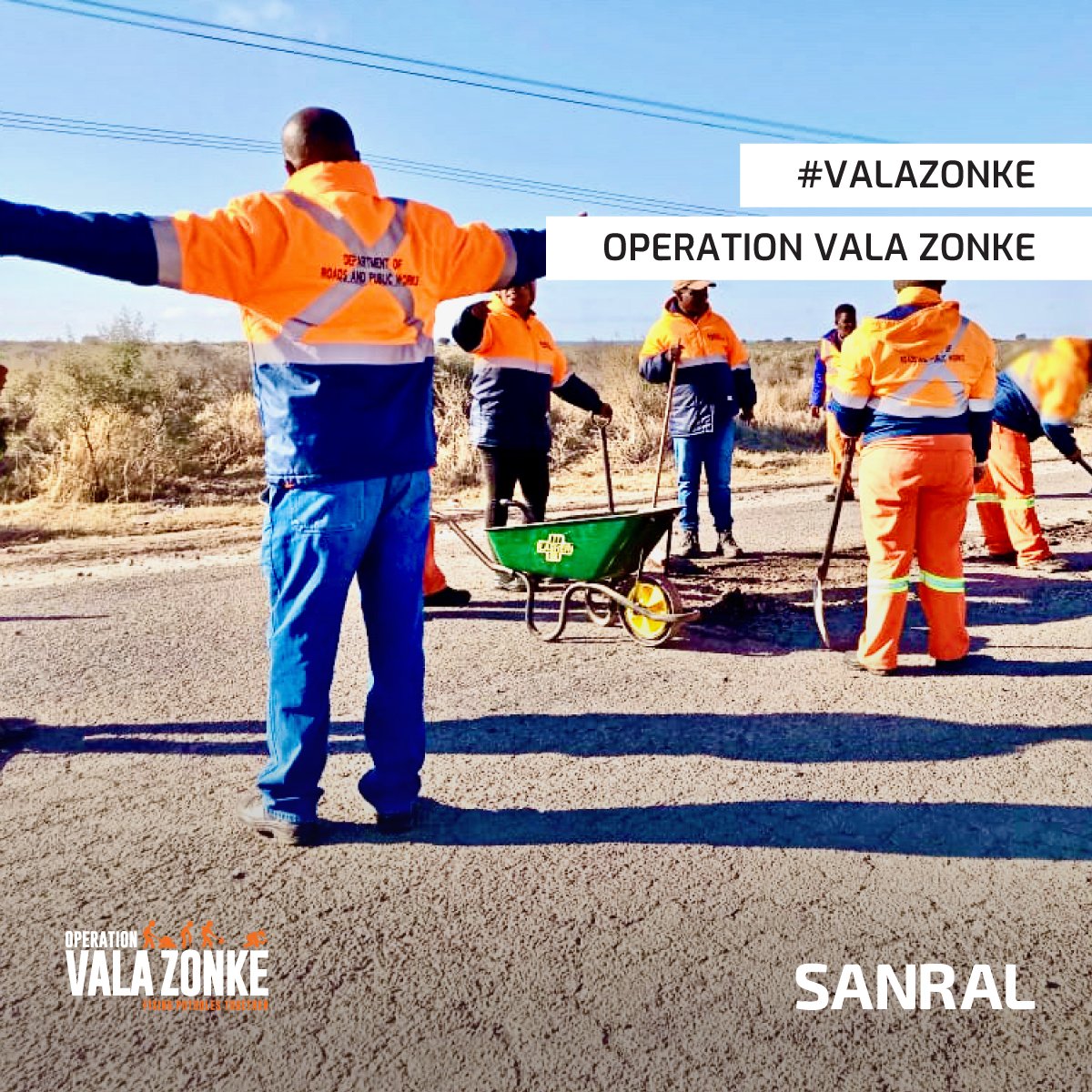 ValaZonke's tweet photo. Randall Cable, SANRAL’s Western Region Manager says, "We commend the Northern Cape Provincial Government for the quantity and quality of the data submitted, in order for us to accurately assess the state of the roads."

https://t.co/QrLkIbKnu9

#ValaZonke #Kwalakaofela https://t.co/77kYDirz90