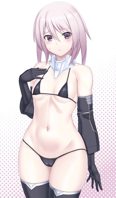 昔描いたよろちゃんリメイクしたけど、瞳の光彩を描き忘れてたのに気づいて手直ししました。ごめんなさい… #アリスギアマイクロビキニ部 