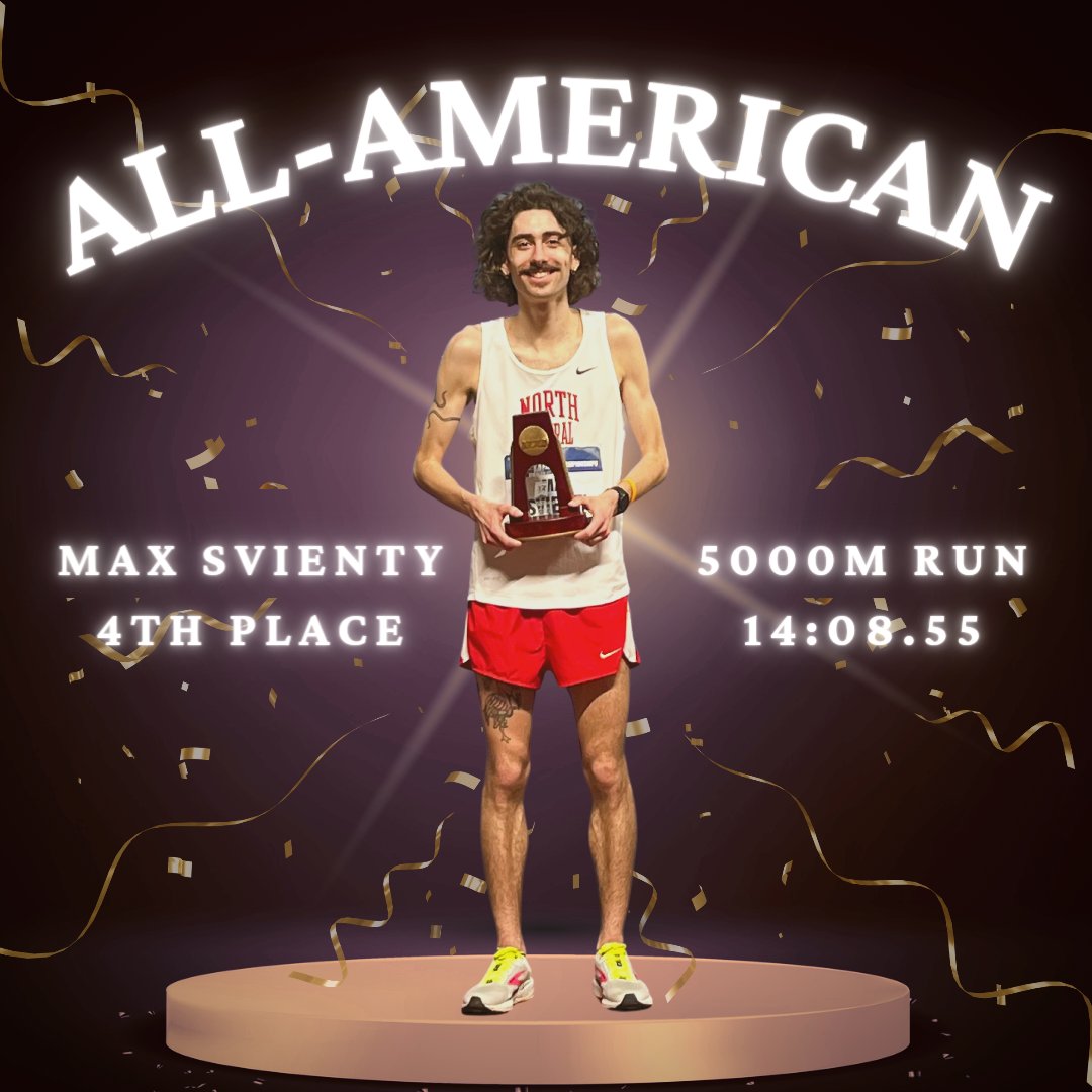 Congrats to All-American, Max Svienty on finishing 4th in the fastest 5k in NCAA III Indoor National Championship history 

#WeAreNC