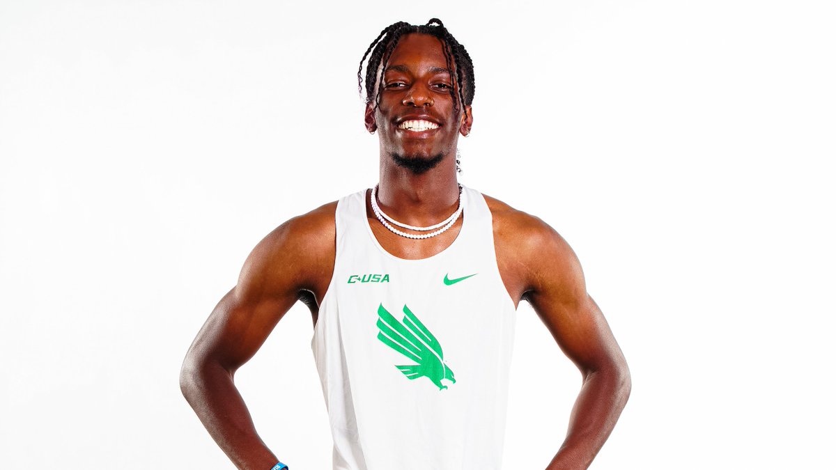𝗠𝗲𝗻'𝘀 𝟭𝟭𝟬-𝗠𝗲𝘁𝗲𝗿 𝗛𝘂𝗿𝗱𝗹𝗲𝘀 🥈 Jomauri Murray takes second with a time of 14.91. #GMG 🟢🦅
