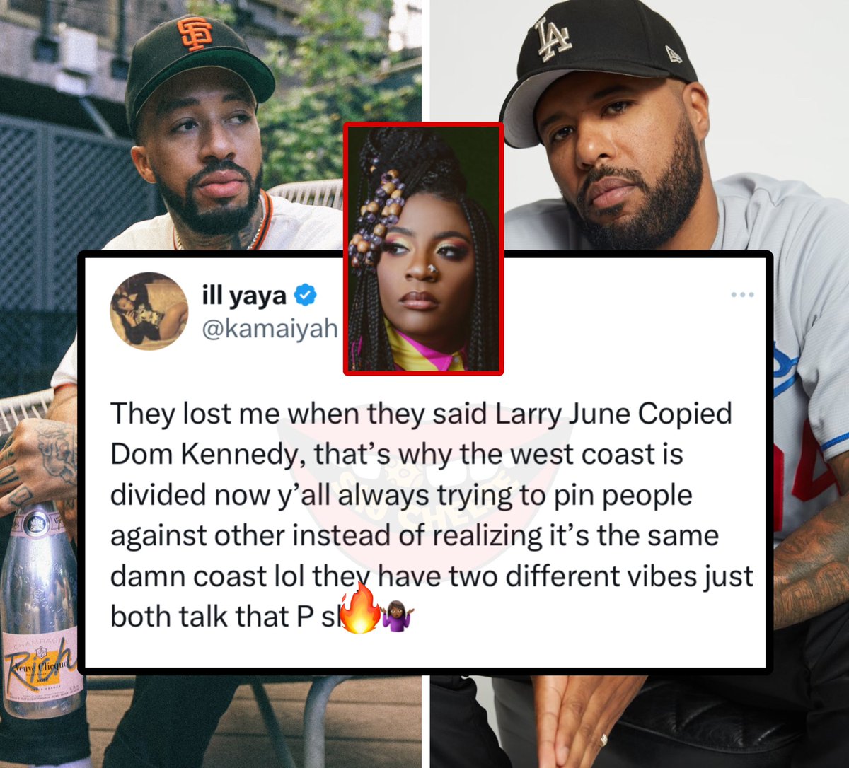 Kamaiyah speaks on people saying Larry June is copying Dom Kennedy “This is why the West Coast is divided now”