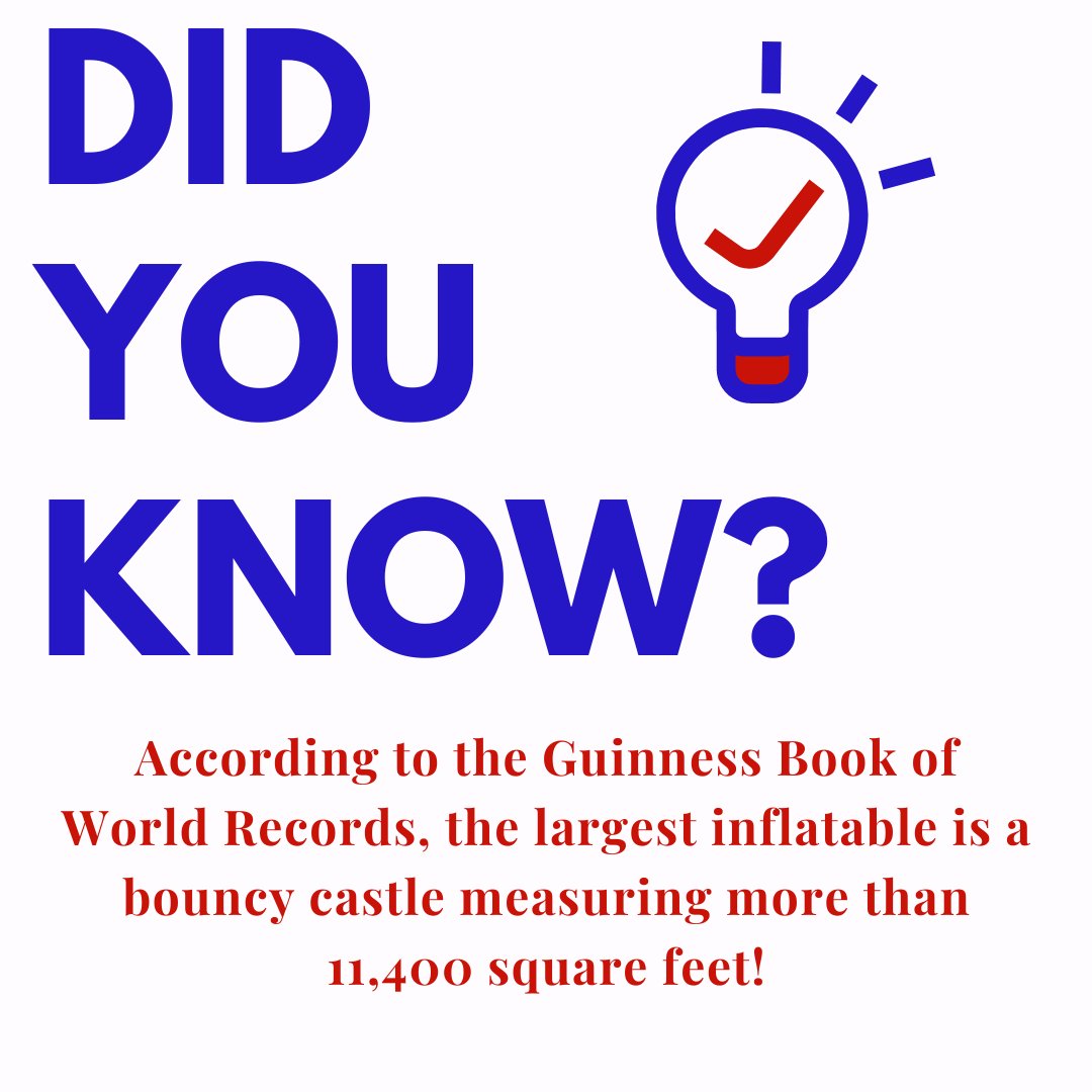 Its #FunFactFriday ! #MoonbounceDMV
#MBGalaxy #DidYouKnow #moonbounces
#moonbounce #moonbouncegalaxy
#moonbouncerentals #fff #TGIF #Friday #FunFacts
#didyouknow #DidYouKnowThis #didyouknowthat
#didyouknowgram #didyouknowfacts #fact