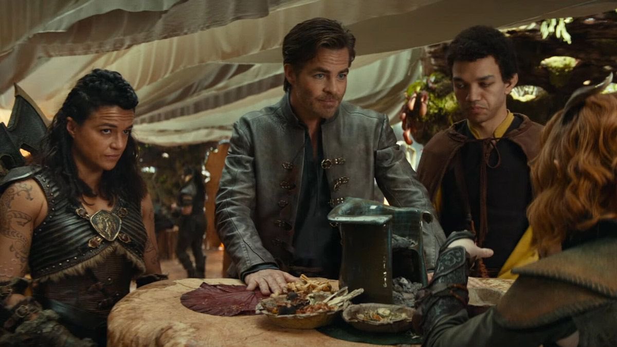BrandonDavisBD's tweet image. Dungeons &amp;amp; Dragons: Honor Among Thieves emulates the energy of Guardians of the Galaxy and The Avengers with a chaotic story.

Daley &amp;amp; Goldstein deliver on humor &amp;amp; fantastical, continuous shots while the cast looks to be having a good time.

Michelle Rodriguez rocks. #SXSW