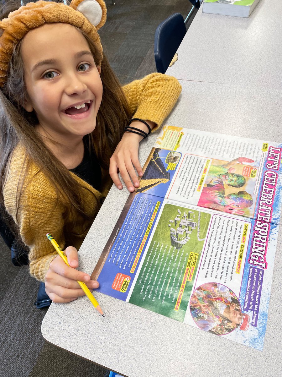 MontagueElem's tweet photo. We love how timely Scholastic News is! Today 3rd graders read about how the beginning of spring is celebrated in different traditions! The second article highlighted Helen Keller in honor of Womenโs History Month! #SCUSDProud #MarvelousMustangs https://t.co/8IQ4vGlbt6