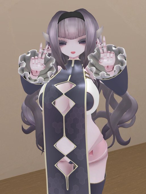 クエンステッド対応のチャイナドレスが完成したので、近いうちに公開します! #シスター・クエンステッド 