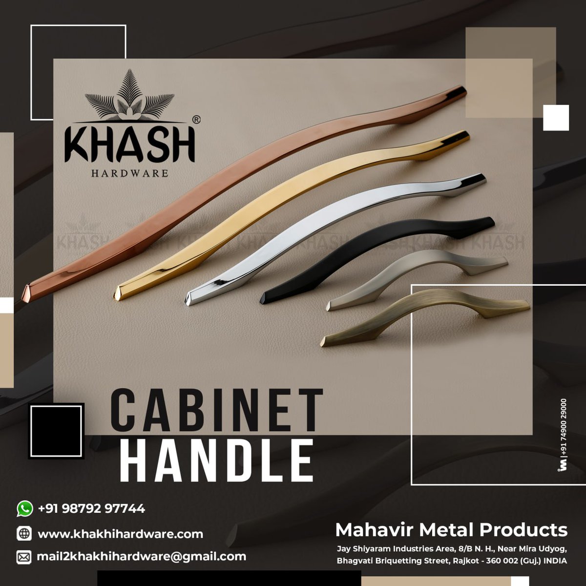 ibais_hardware's tweet photo. Mahavir Metal Products - Rajkot
For enquiry via WhatsApp click:
https://t.co/5a5rEFlq61
Mr. Atul Vachhani - 98792 97744
#keyhole #lockhardware #doorlock #dooraccessories #kadi #keyholedesign #doorhandle #handleinterior #interiordesign #handlehardware
.
@IBAISMEDIA https://t.co/DndnPhqd8e