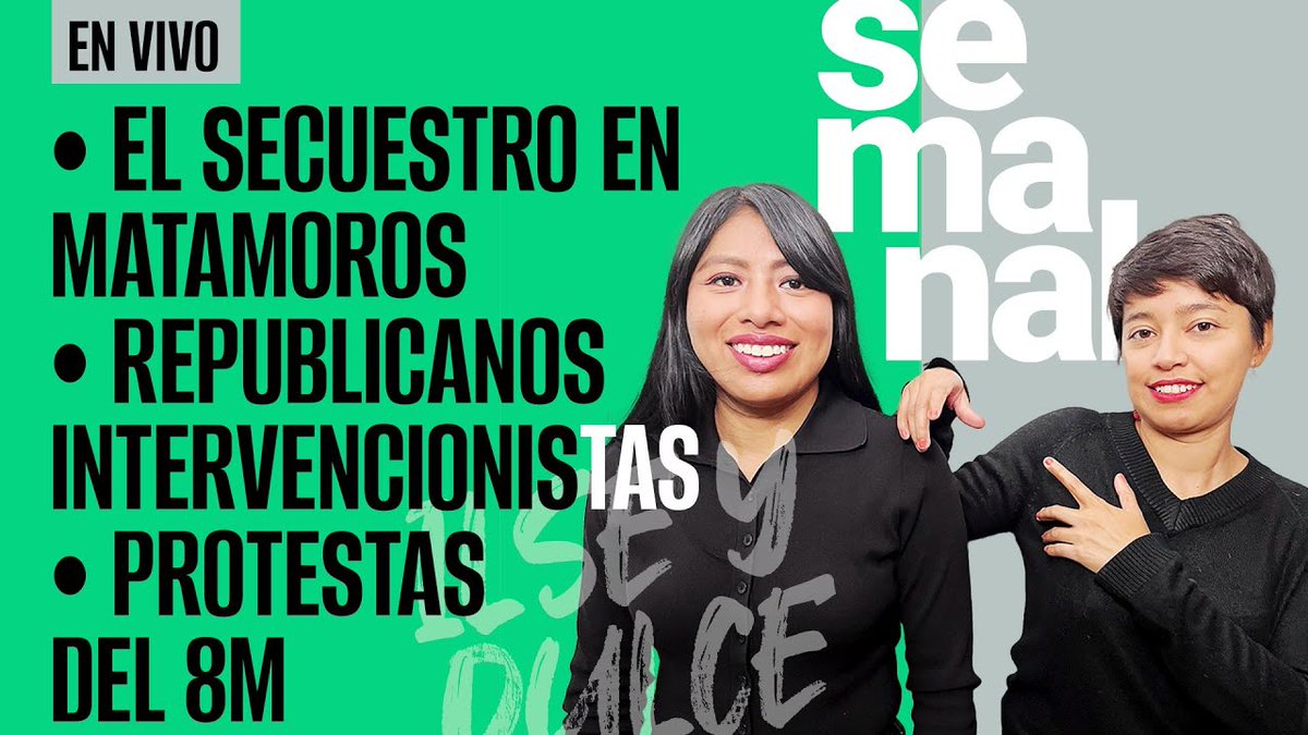 perfildehugo's tweet image. #EnVivo | #SinEmbargo Semanal | El secuestro en Matamoros | Las protestas del 8M dlvr.it/SkjMX4 vía @SinEmbargoMX