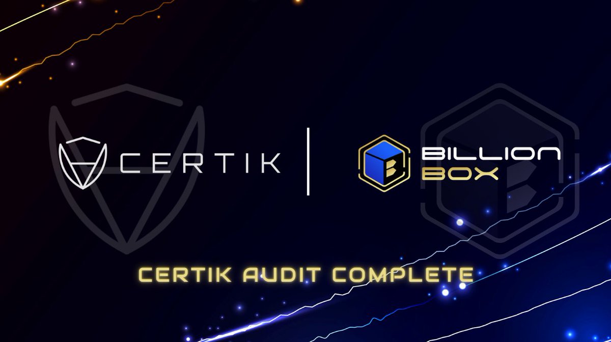 Billionbox_io's tweet photo. " Billion Box's Decimal Pool Successfully Completes Audit with @CertiK , Ensuring Maximum Security for Players "
We greatly appreciate 🙏 your thoroughness and professionalism in ensuring that our platform is secure and reliable 🔐
#BBUSD #BBMax #Polygon #Certik #GameFi https://t.co/DsZTqWh3j6