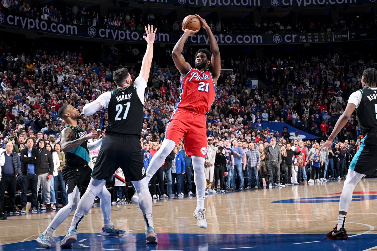 ESPN Stats Info On Twitter Joel Embiid Hit A Go ahead FG With 1 5