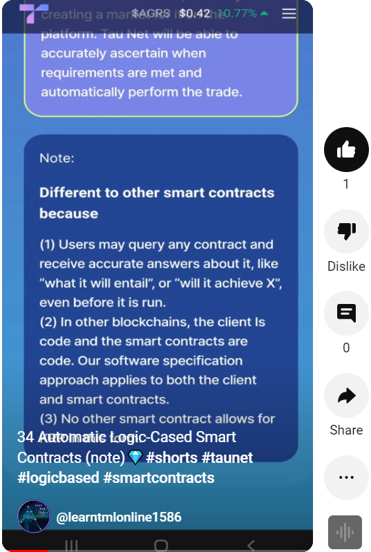 AndrewOnizuka's tweet photo. "Revolutionize smart contracts with Automatic Logic-Based Smart Contracts. Get accurate info before running, and apply to both clients and smart contracts." #FutureOfBlockchain #SmartContracts #ALBSC #TauNet #Tauchain $AGRS https://t.co/2i9EOC5mFH https://t.co/JLqh7mTQJQ