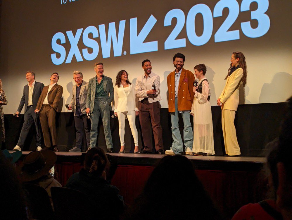 NicoleBdorf's tweet image. #ItsAHit: Love to see these happy, smiling #DnDMovie faces, on stage after tonight’s #SXSW23 premiere 👏🐉🔥 #RegeJeanPage #ChrisPine #MichelleRodriguez @JohnFDaley @JM_Goldstein @jlatcham