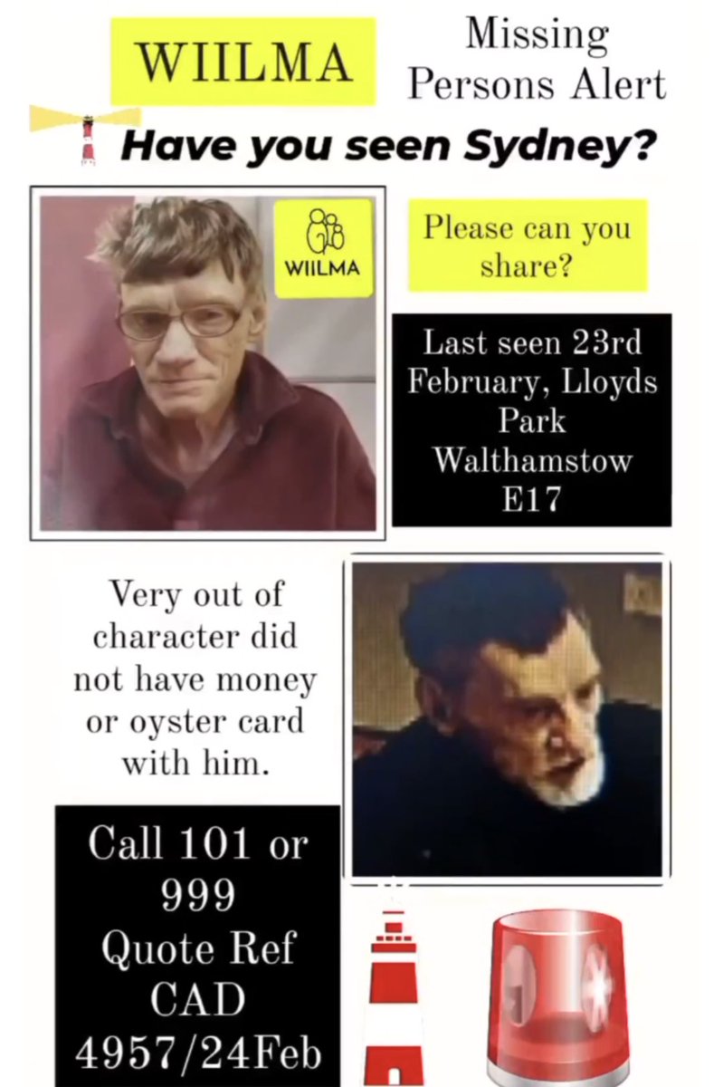 WIILMAMusicArts's tweet photo. Please RT/ share? Have you seen Sydney? Ring 101 or 999 Quote Ref CAD 4957/24FEB
Last seen in Lloyds Park #E17 #Walthamstow on the 23rd of February.
Very unusual and out of character for him. He did not have money or an oyster card with him
#MissingPersonsAlert
#MissingPerson https://t.co/sv2Xqv8XJQ