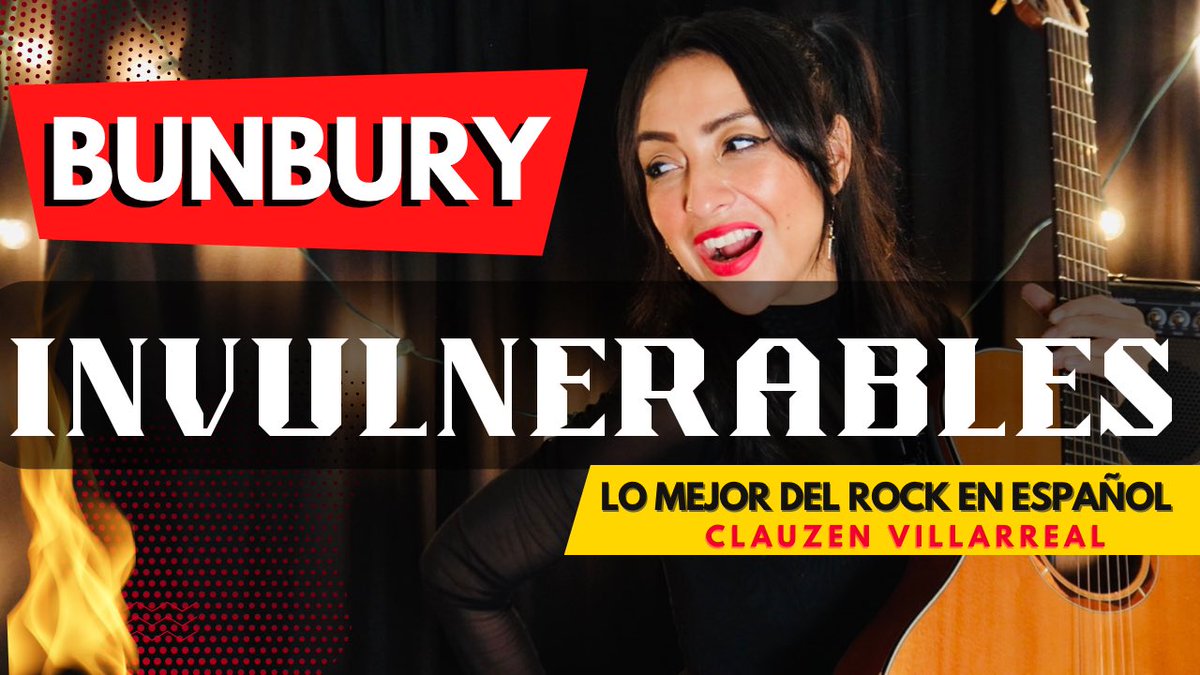 clauzentwit's tweet photo. Somos🔥#INVULNERABLES🔥
Banditaaaa, llegó a nuestro Viernes de Cover el más reciente sencillo de @bunburyoficial Invulnerables, en una VERSIÓN ACÚSTICA que segurito te va a encantar🔥⚡️

🎬 https://t.co/SVVmUyhqvR 

⚡️DALE PLAAAAY y hagamos sonar nuestro Rock en Español 🔥 https://t.co/Qkzhv0MSeO
