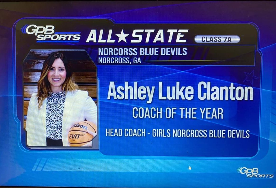 Congrats to my little sister <a href="/ClantonLuke/">Coach Ashley Luke Clanton</a> for being named <a href="/GPBsports/">GPB Sports</a> Coach Of The Year! Her <a href="/NorxWBB/">Norcross Lady Blue</a> are sitting 29-2 heading into the <a href="/OfficialGHSA/">GHSA</a> 7A State Championship tomorrow night! Proud of you sis! Now go finish the drill!

#FAMILY