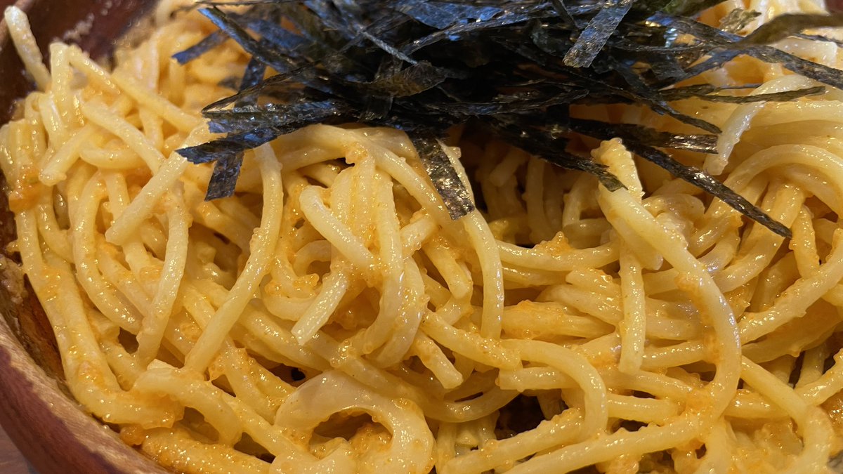 mukeking_f_hill's tweet image. #SPAGO@ 北参道
・バター風味：タラコとウニとイカ

パスタを喰らう
もっちもちのパスタにタラコとウニが絡みまくるもの
バターのコクでパンチの効いた味わいに満足！
#飯テロ