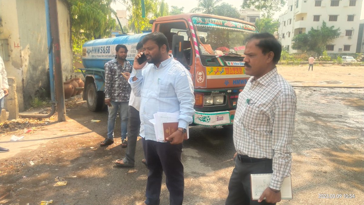 Sir,
 inspection  of Venkatagiri reservoir &amp; tanker filling station  &amp; monitoring the tankers
in view of godavari supply shut  down

DGM/sd1/dn6