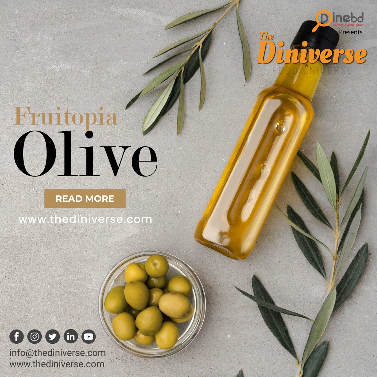 The_Diniverse's tweet image. Olives are one of the world's healthiest superfoods. The incredible health advantages of olives will astound you.

Visit: thediniverse.com 

#olives #fruitopia #dinebd #thediniverse #emagazine #fooduniverse #foodmagazine