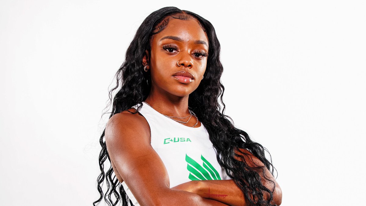 𝗪𝗼𝗺𝗲𝗻'𝘀 𝟰𝘅𝟭𝟬𝟬-𝗠𝗲𝘁𝗲𝗿 𝗥𝗲𝗹𝗮𝘆 🥈 UNT's 'B' squad of Alika Crawford, Janai Williams, Jasmyn Reece and Tamyah Derrough places second with a time of 46.96. #GMG 🟢🦅