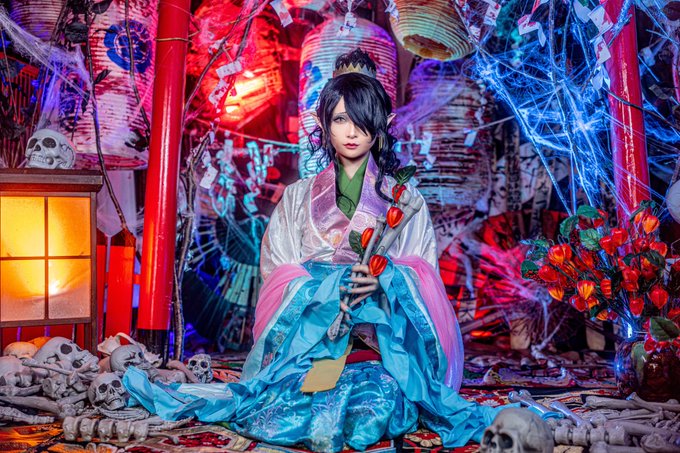 cosplay鬼灯の冷徹／妲己🦊これぞ地獄。な下鴨茶論さんの期間限定セット控えめに言って天才です💗鬼灯の冷徹参期、まだか