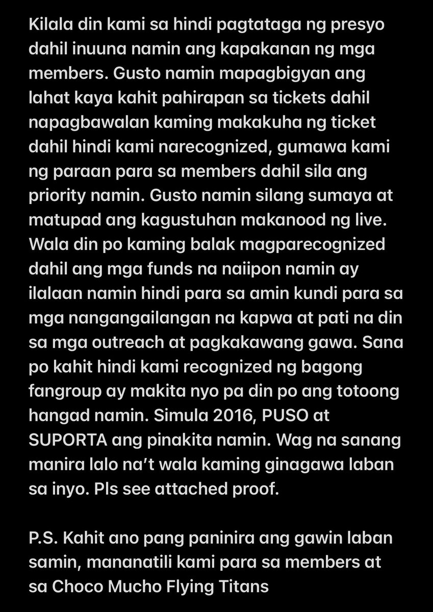 Official Statement (March 11, 2023)

Long message ahead..

m.facebook.com/story.php?stor…