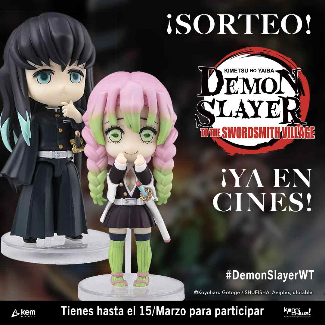 KonnichiwaFest's tweet image. ¡Sorteo por un Tokito y una Mitsuri!
❤️ 1) Síguenos y da RT.
☺️ 3) ¡Escribe que es lo que más te gustó de ver #DemonSlayer #ToTheSwordsmithVillage en cines!

* Tienes hasta el 15/Marzo para participar, el ganador será elegido al azar en los comentarios de este post. Sólo Mx.