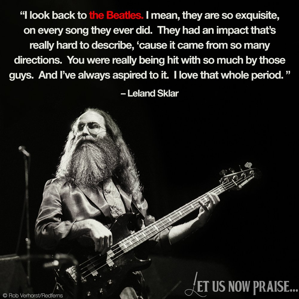 BeatlesPraise's tweet photo. Leland Sklar, among the most recorded bassists in history, on one of his ongoing inspirations
#TheSection #TheBeatles #LetUsNowPraise https://t.co/ps80XNHVE0