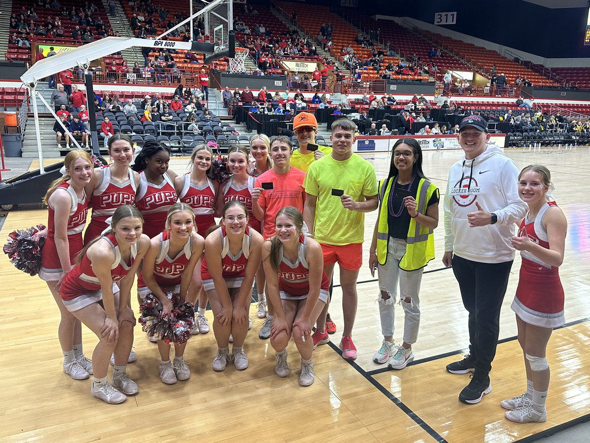 What a night! A lot of thanks to go around but <a href="/MHSStudSect1234/">MHS Student Section</a> came up huge! Thank you <a href="/njpyle7/">Natasha Pyle</a> and <a href="/theiankelley/">Ian Michael Kelley</a> for joining me in the donation of gift cards and the <a href="/McPhersonCheer/">McPherson Cheer</a> team for making the tough decisions with so many deserving students! SEE YOU TOMORROW NIGHT!!