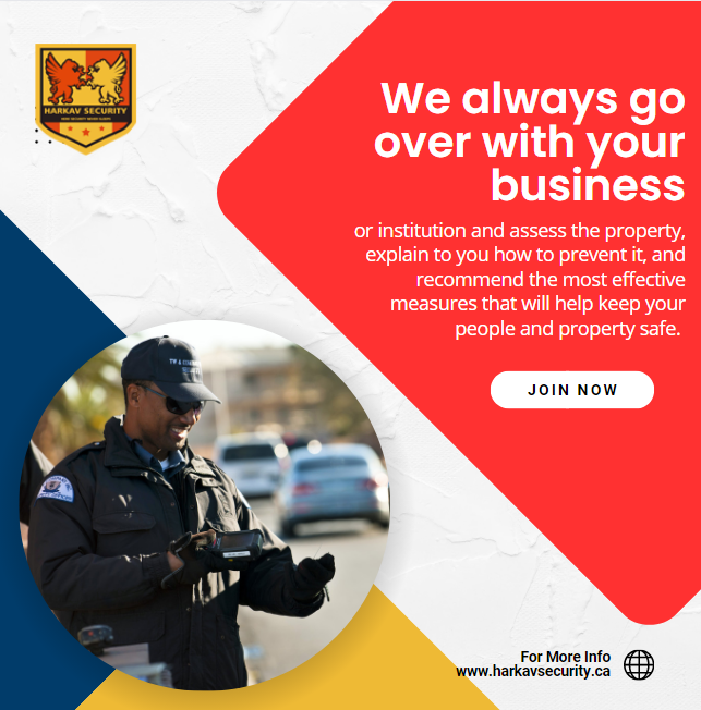 We always go over with your business or institution and assess the property, Contact US:⁠ Call +1 647-913-0085 , +1-855-5HARKAV⁠ Harkavsecurity.ca⁠ .⁠ .⁠ .⁠ #hiresecurityguards #securityguard #securitysystem