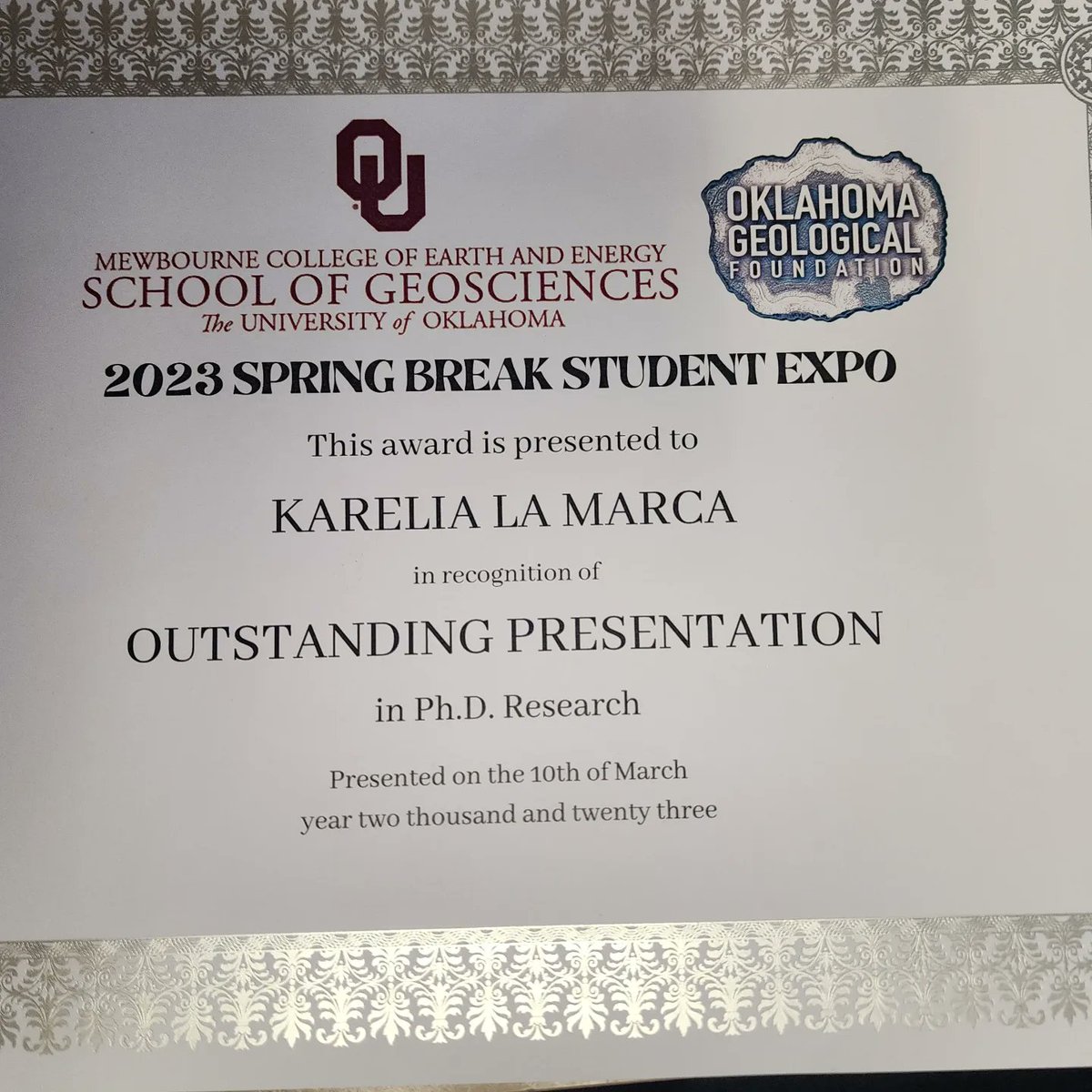 Presenting my research or teaching others about what I do will always be one of the things I enjoy the most. Today, it was probably the last poster presentation  at the OU spring symposium  before I become a Dr. Can't  wait for what's next :)