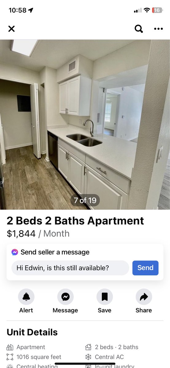 neenyay's tweet photo. These are the options for central Florida…the cost of these old ass apartments have me crying https://t.co/9okQsybjrL