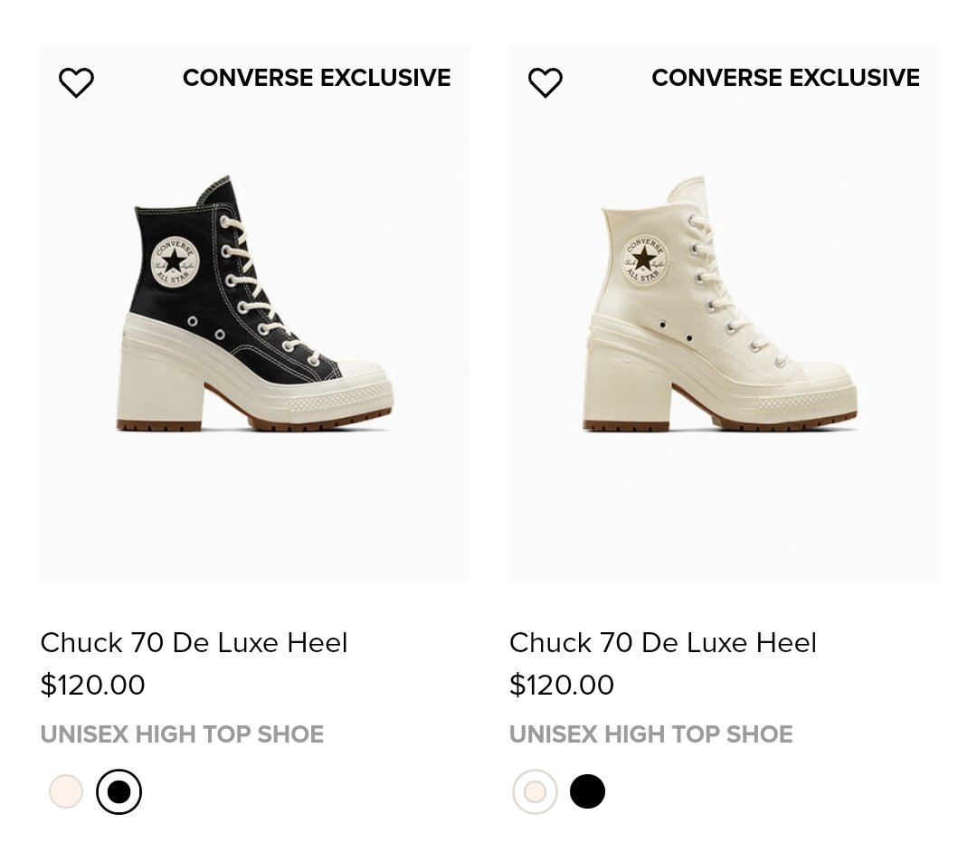 ชอบความที่คอนเวิร์สทำส้นสูง แต่ระบุว่าเป็น Unisex shoes นี่แหละ อ่ออ่ย
