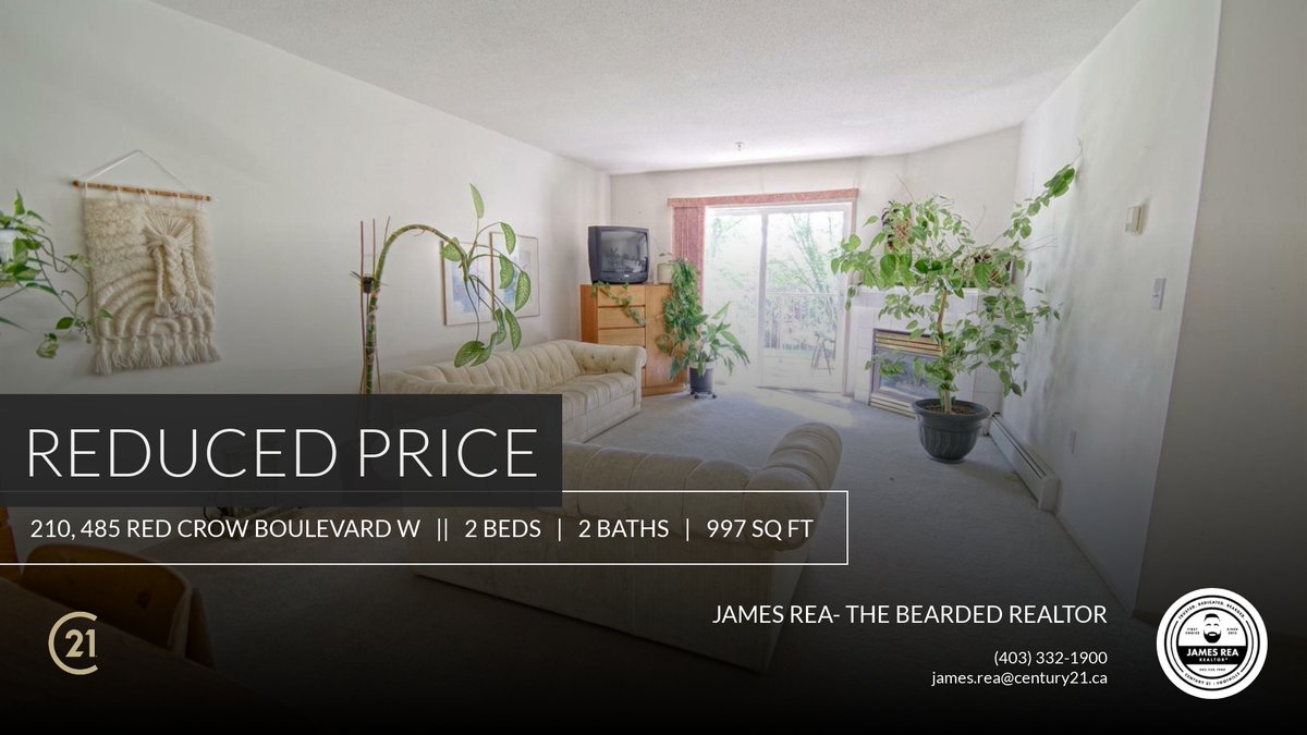 james_rea's tweet photo. 📍 Reduced Price 📍 This recently reduced home at 210, 485 Red Crow Boulevard W 210 in Lethbridge won't last long, so, don't wait to set up a showing! Reach out here or at (403) 332-1900 for more information!

James Rea- The Bearde... https://t.co/GJPqqEbUyr https://t.co/PhWlaVZzfM