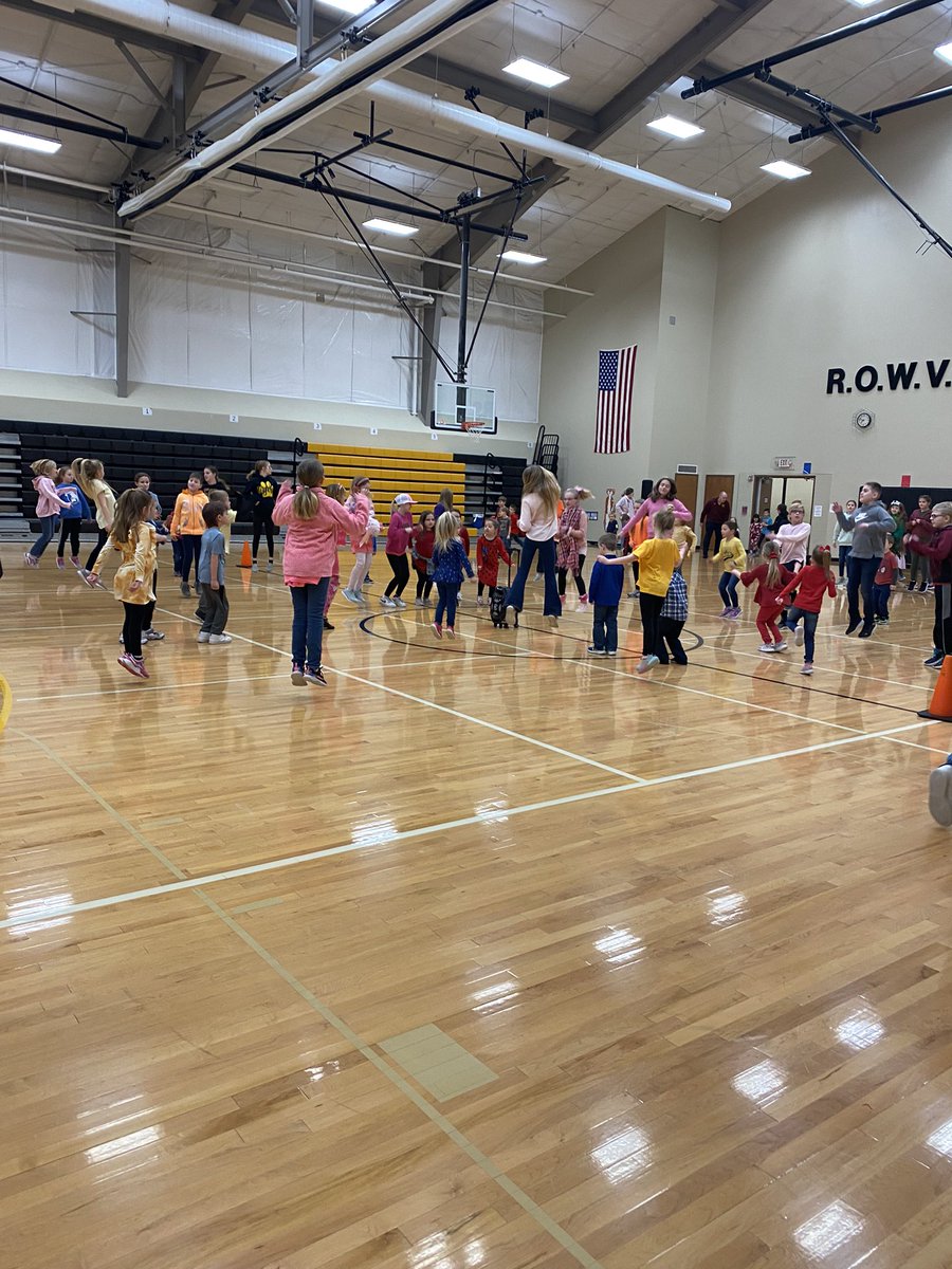 Mbclark_63's tweet photo. The Cha Cha Slide and Friday are the biggest hits for our Friday Morning Dance Party!  More students are on the dance floor than ever before!!!  ❤️❤️❤️
#rowvaelem #rowvastrong https://t.co/pvSU6cKEW3