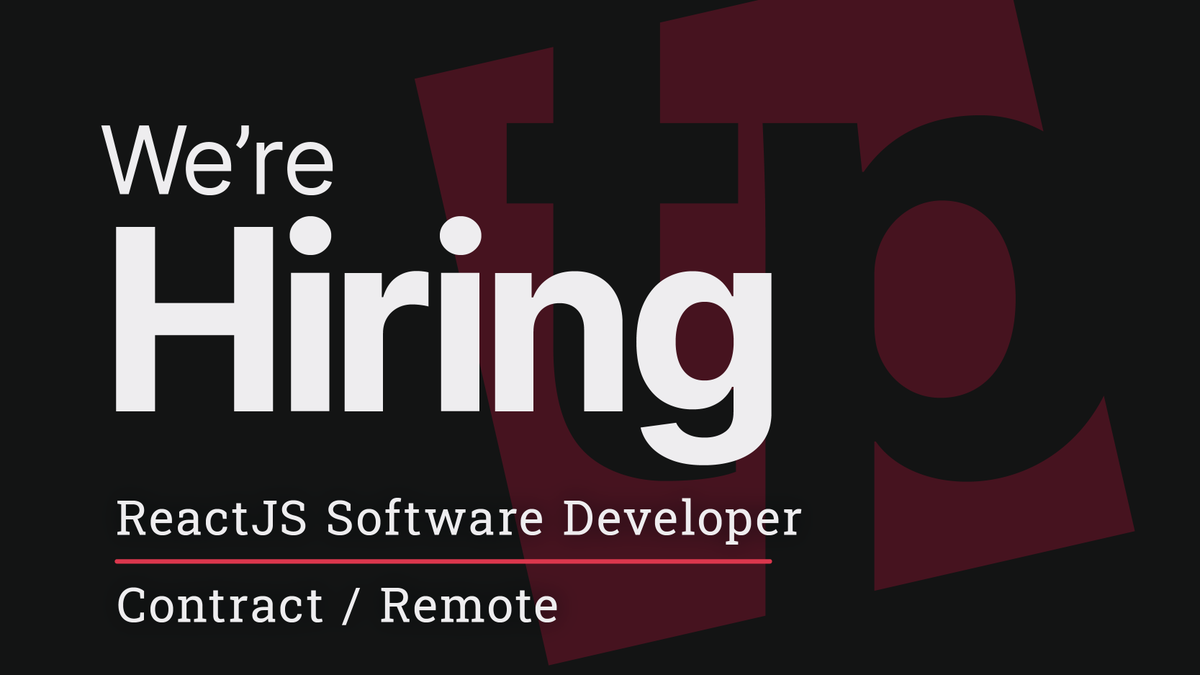 #nowhiring #reactjs #SoftwareDeveloper #contractor for #remotejob or onsite in #Colorado or #Michigan. #applynow at tpsolutions.bamboohr.com/careers/188

#HIRINGNOW #hiringalert #softwaredevelopment