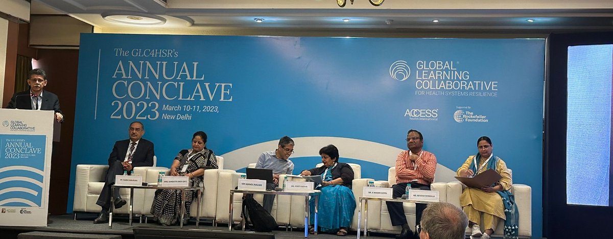 GLC4HSR's tweet photo. Session 5: Good governance: The prerequisite to building and achieving systemic resilience.
On the day 2 of the conclave the panel discusses how sound governance systems can be the key enabler to Health Systems Resilience #glcannualconclave2023 @SEWABharat https://t.co/QvudOLcCra