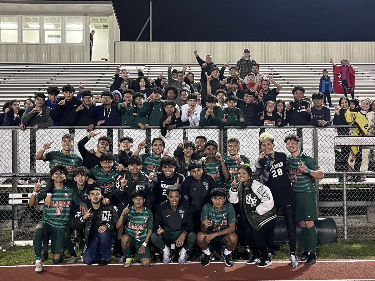 <a href="/NFHS_Rangers/">Naaman Forest High School</a> <a href="/CoachP_WAM/">Coach Jesse Perales 🏈</a> @LethalSoccer <a href="/tascosoccer/">TASCO</a> 

Proud of the boys accomplishing one of their goals this year. District 9-6a champs!! #thenaamanway #wam
