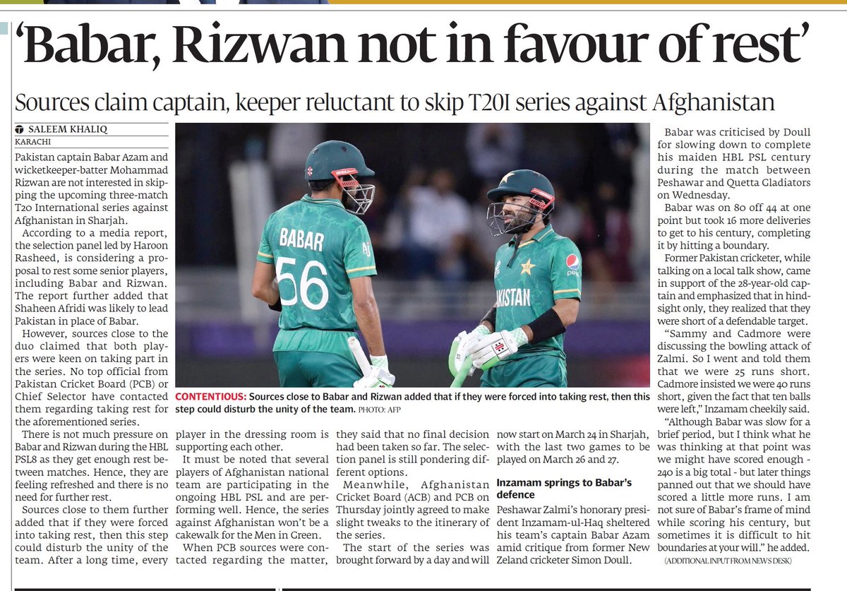 Babar Azam's future in Pakistan Super League