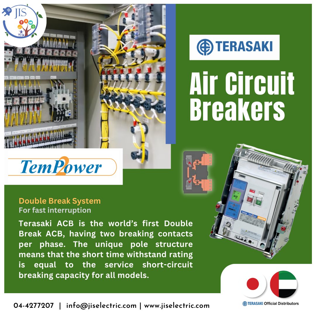 jiselectric's tweet image. Terasaki ACB with double break system
Contact now: 044277207
or Visit Us: jiselectric.com
.
.
.
.
.
.
.
.
#automationcomponents #RCCB #electricalsky #electricalinstallation #uae #relays #electricalengineering #electricalwork #electricalengineer #MCB #electricalservices
