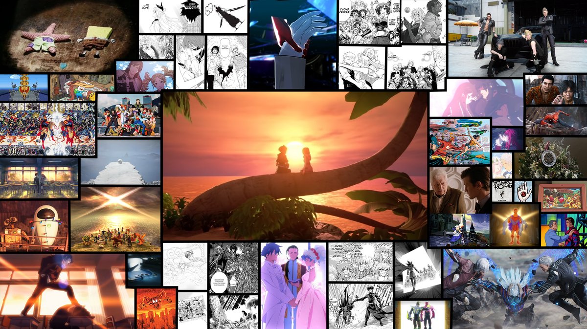 BlueKnight590's tweet image. Updated Collage of My Top 50 Favorite Pieces of Media